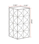 24" Height Three-dimensional Embossed Pattern Design Retro Coffee Table MDF Retro Furniture