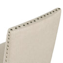 TREXM Set of 2 Dining Chairs with Nailhead (Espresso)