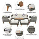 6-Piece All Weather PE Wicker Sofa Set