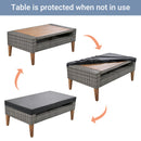 6-Piece All Weather PE Wicker Sofa Set