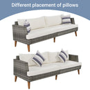 6-Piece All Weather PE Wicker Sofa Set