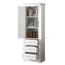Tall Storage Cabinet with Three Drawers