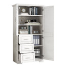 Tall and Wide Storage Cabinet with Doors for Bathroom or Office by HouseOfZazla