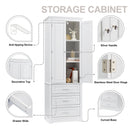 Tall Storage Cabinet with Three Drawers