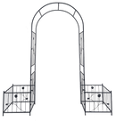 Metal Garden Arch with Two Plant Stands