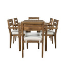 Acacia Wood Outdoor Dining Table And Chairs Suitable For Patio, Balcony Or Backyard