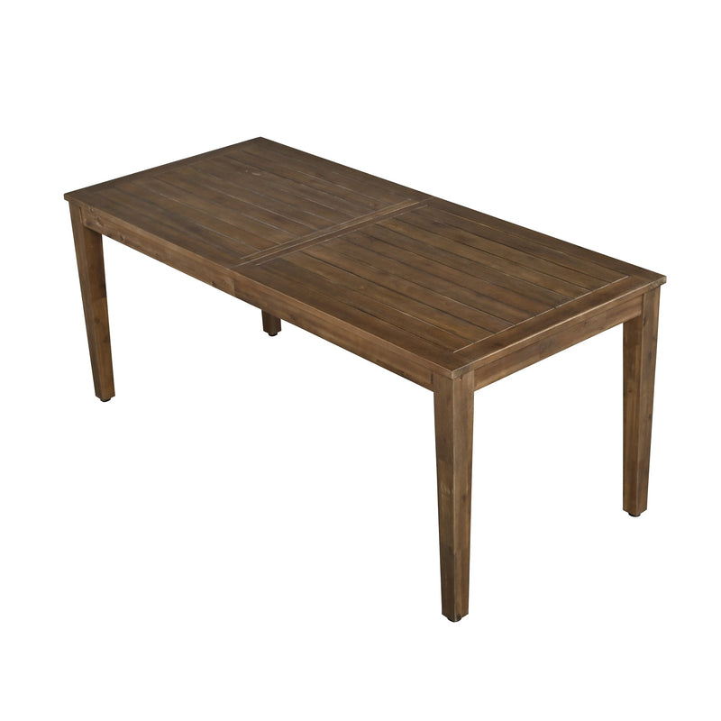 Acacia Wood Outdoor Dining Table And Chairs Suitable For Patio, Balcony Or Backyard