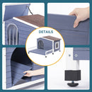 Large Wooden Dog House with Terrace