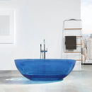 64 Inch Transparent Freestanding Bathtub