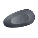65 Inch Freestanding Solid Surface Soaking Bathtub