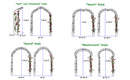 Metal Garden Arch with 8 Style Options