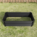 Black 4×2×1ft Metal Raised Garden Bed by HouseOfZazla