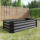 Black 4×2×1ft Metal Raised Garden Bed by HouseOfZazla