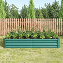 Premium Galvanized Metal Raised Garden Bed Set of 2