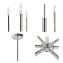 6-Light Contemporary Candelabra Styled Chandelier
