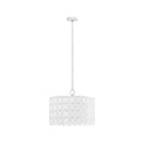 4-Light Glass Drum Shade Chandelier