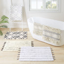 Woven Texture Stripe Bath Rug