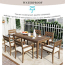 Acacia Wood Outdoor Dining Table And Chairs Suitable For Patio, Balcony Or Backyard