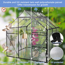 6X6FT-BLACK Polycarbonate Greenhouse Raised Base and Anchor Aluminum Heavy Duty Walk-in Greenhouses for Outdoor Backyard in All Season