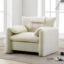 Modern Style Chenille Oversized Armchair Accent Chair by HouseOfZazla