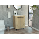 Khari 24" Floor Cabinet, Double Door, Two Shelves - Light