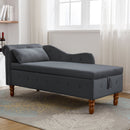 Black Velvet Chaise Lounge