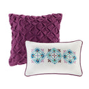 Full/Queen Reversible Quilt Set with Throw Pillows