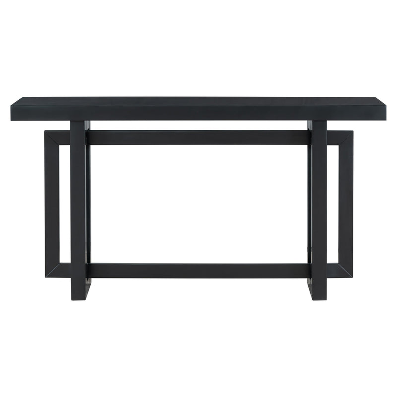 U Style 59.1'' Painted Entryway Table with Pine Veneer, photo 5 of 10