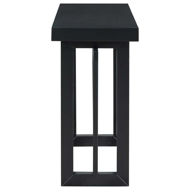 U Style 59.1'' Painted Entryway Table with Pine Veneer, photo 7 of 10