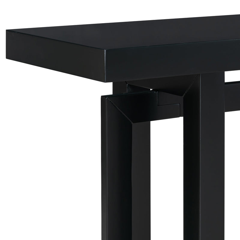 U Style 59.1'' Painted Entryway Table with Pine Veneer, photo 10 of 10