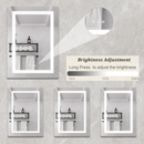 20 X 28 Inch Bathroom Medicine Cabinet with LED Mirror