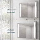 36 x 30 Inch Medicine Cabinet with LED Vanity Mirror
