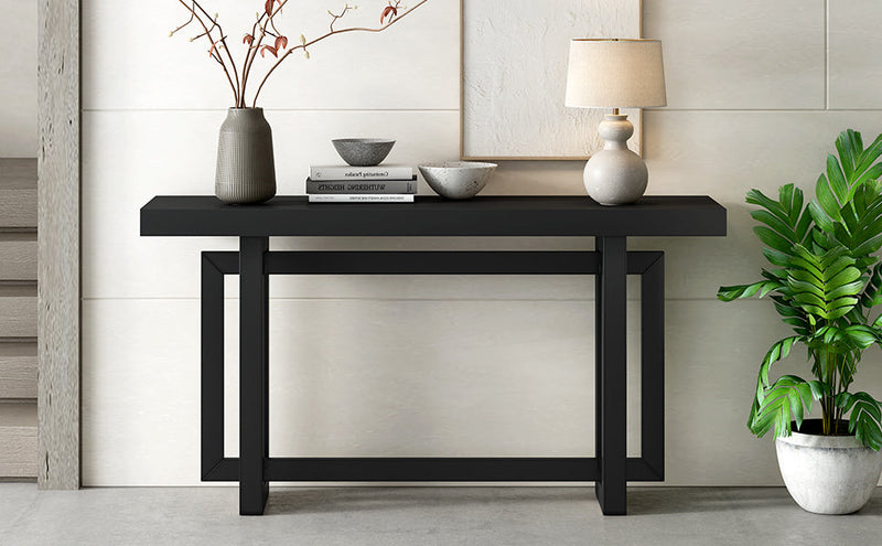U Style 59.1'' Painted Entryway Table with Pine Veneer, photo 3 of 10