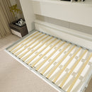 Modern Design Twin Size Horizontal Murphy Bed with Shelf Storage