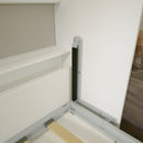 Modern Design Twin Size Horizontal Murphy Bed with Shelf Storage