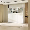 Modern Design Twin Size Horizontal Murphy Bed with Shelf Storage