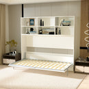 Modern Design Twin Size Horizontal Murphy Bed with Shelf Storage