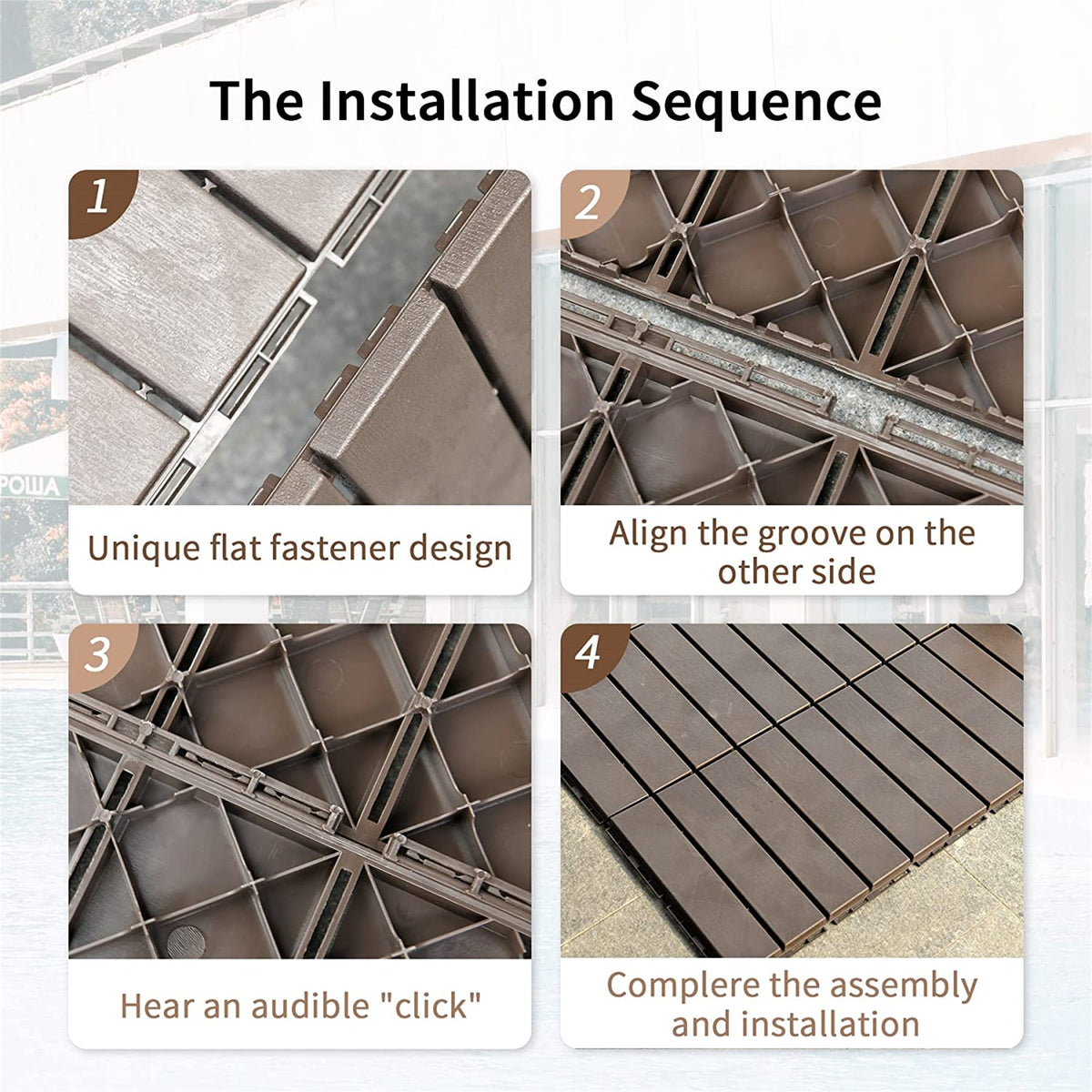 Patio Interlocking Deck Tiles, photo 4 of 6