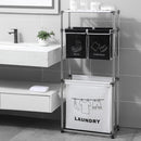 3 Tier Laundry Hamper Sorter with 4 Removable Bags
