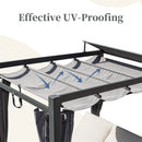 Aluminum Outdoor Patio Daybed with Retractable Canopy