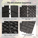 Patio Interlocking Deck Tiles - Gray Composite