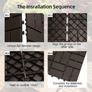 Patio Interlocking Deck Tiles - 12"x12" Composite Flooring