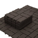 Patio Interlocking Deck Tiles - 12"x12" Composite Flooring