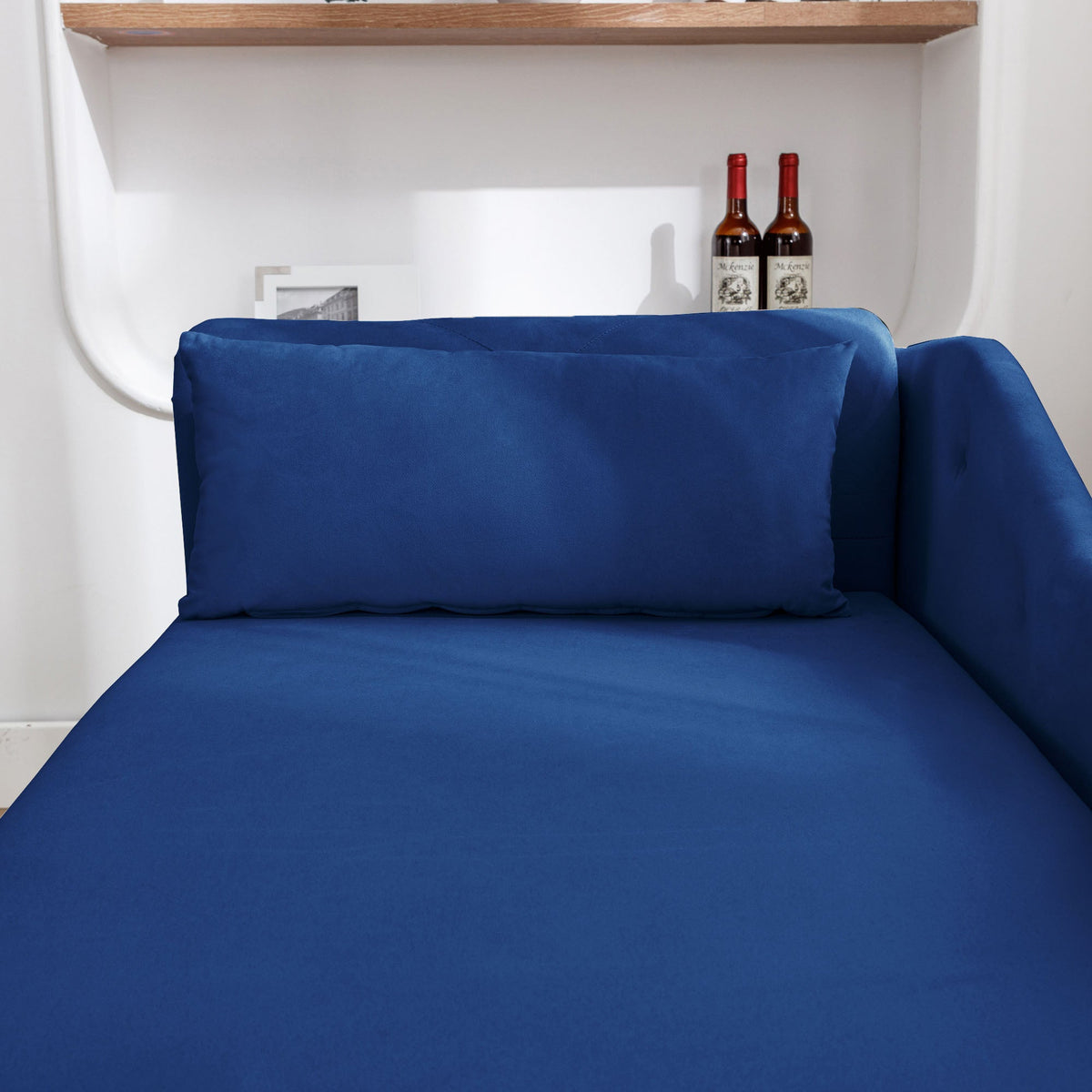 Navy Velvet Chaise Lounge, photo 10 of 10