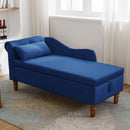 Navy Velvet Chaise Lounge