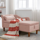 Pink Chaise Lounge Indoor Velvet Lounge Chair