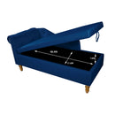 Navy Velvet Chaise Lounge