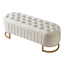 Elegant Upholstered Velvet Storage Ottoman