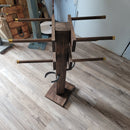 4 Cowboy Hat & 2 Boot Tree Rack | Hybrid Western Organizer | Rustic Wooden Hat & Boot Stand | Functional Entryway Display | Handcrafted in USA