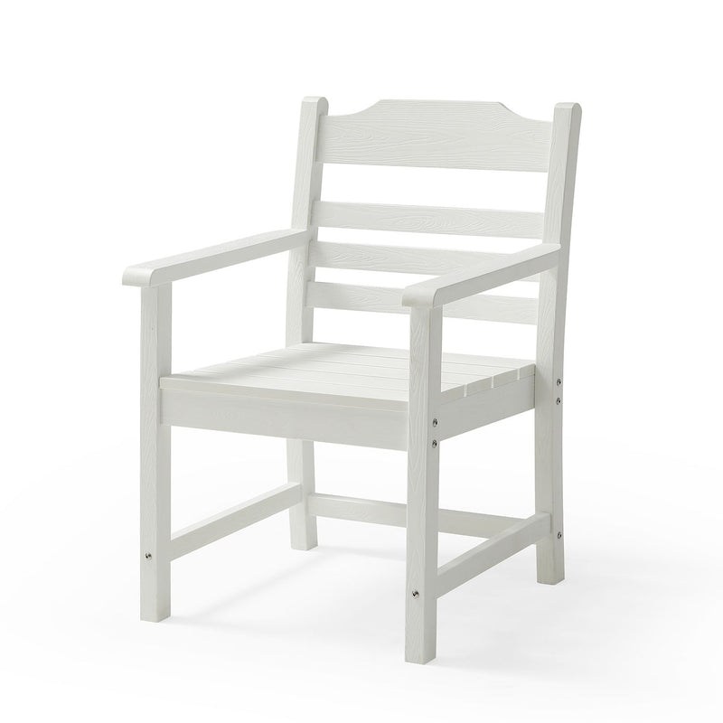 Patio Dining Chair with Armset Set of 2, Pure, photo 7 of 10
